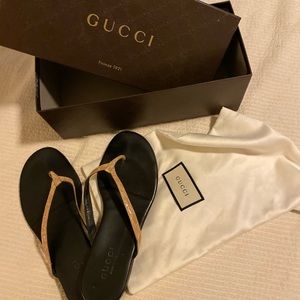 Gucci crocodile sandals